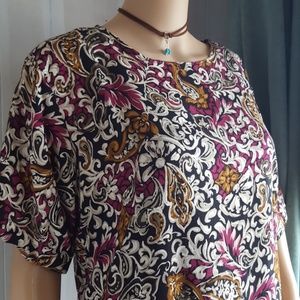 Vintage 80s Blouse 100% Rayon